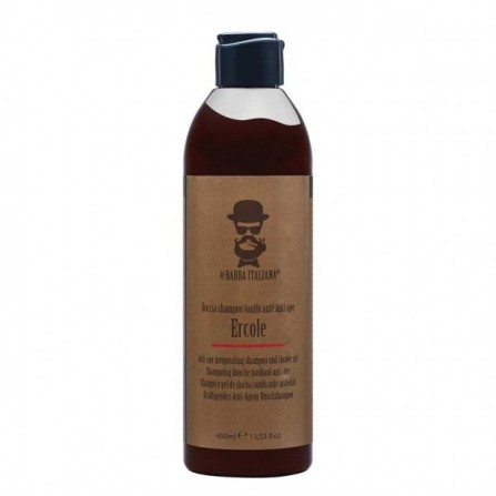 BARBA ITALIANA ERCOLE ТОНИЗИРАЩ ШАМПОАН ЗА МЪЖЕ ЗА КОСА И ТЯЛО 400ml